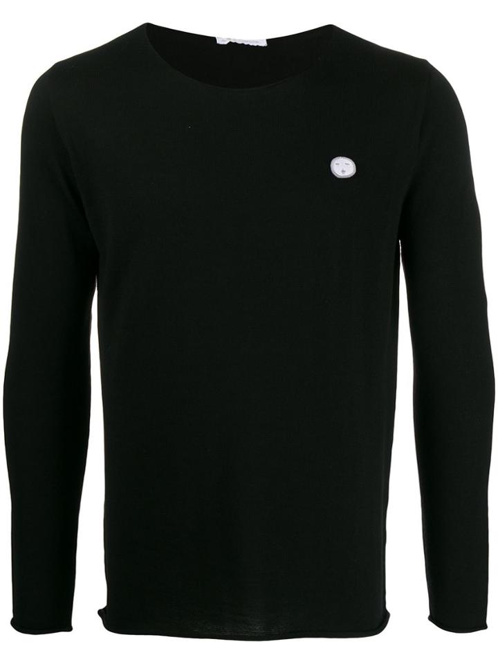 Société Anonyme Patch Detail Crew-neck Jumper - Black