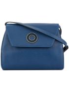 Céline Vintage Circle Logo Shoulder Bag - Blue
