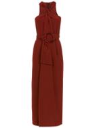 Andrea Marques Knot Midi Dress - Red