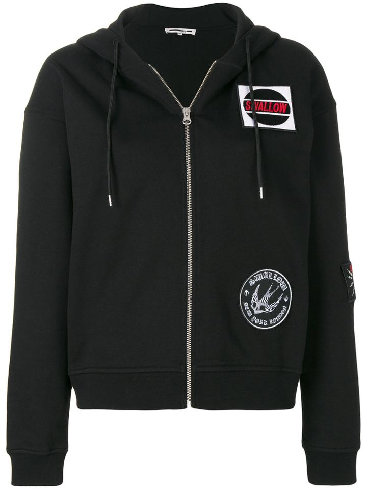 Mcq Alexander Mcqueen Swallow Patch Hoodie - Black