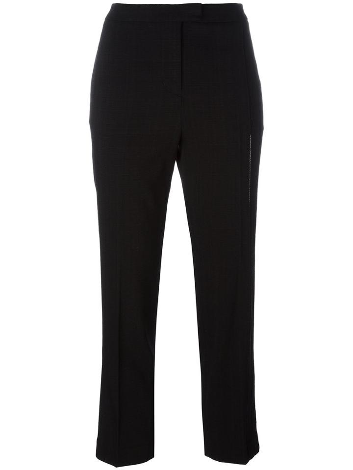 3.1 Phillip Lim - Ladder Trim Trousers - Women - Spandex/elastane/viscose - 4, Black, Spandex/elastane/viscose