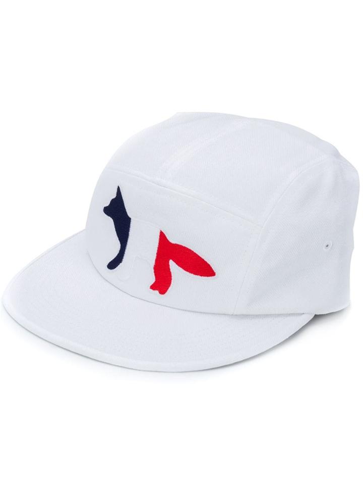 Maison Kitsuné Fox Patch Baseball Cap - White