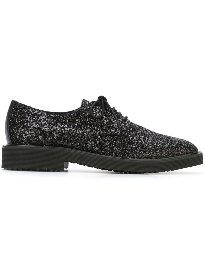 Giuseppe Zanotti Design Glitter Derby Shoes