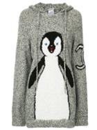 Chanel Pre-owned Knitted Penguin Hoodie - Grey