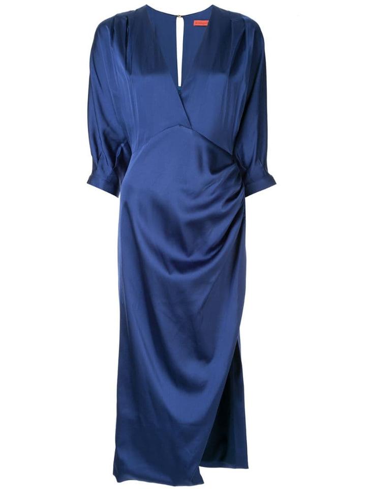 Manning Cartell Satin Midi Dress - Blue