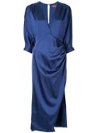 Manning Cartell Satin Midi Dress - Blue
