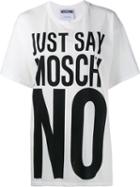 Moschino Just Say No T-shirt, Women's, Size: Xs, White, Cotton