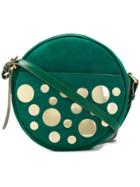 L'autre Chose Round Embellished Crossbody Bag - Green