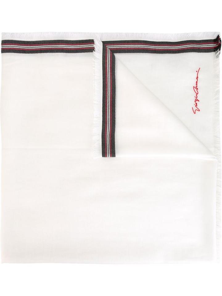 Giorgio Armani Stripe Detail Scarf