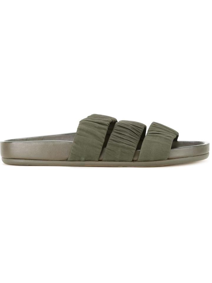 Rick Owens Granola Sandals, Men's, Size: 40, Green, Leather