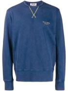 Acne Studios Embroidered Logo Sweatshirt - Blue