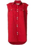 Mm6 Maison Margiela Saloon Shirt Dress - Red
