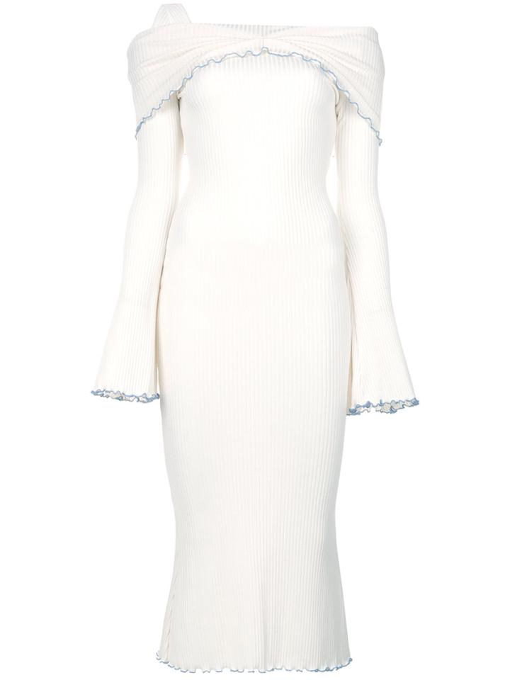 Ellery Dolly Off Shoulder Dress - White