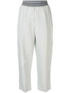 Fabiana Filippi Ribbed Waist Cigarette Pants - Grey