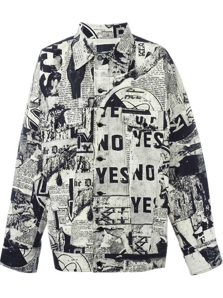 Ktz Newspaper Print Jacket