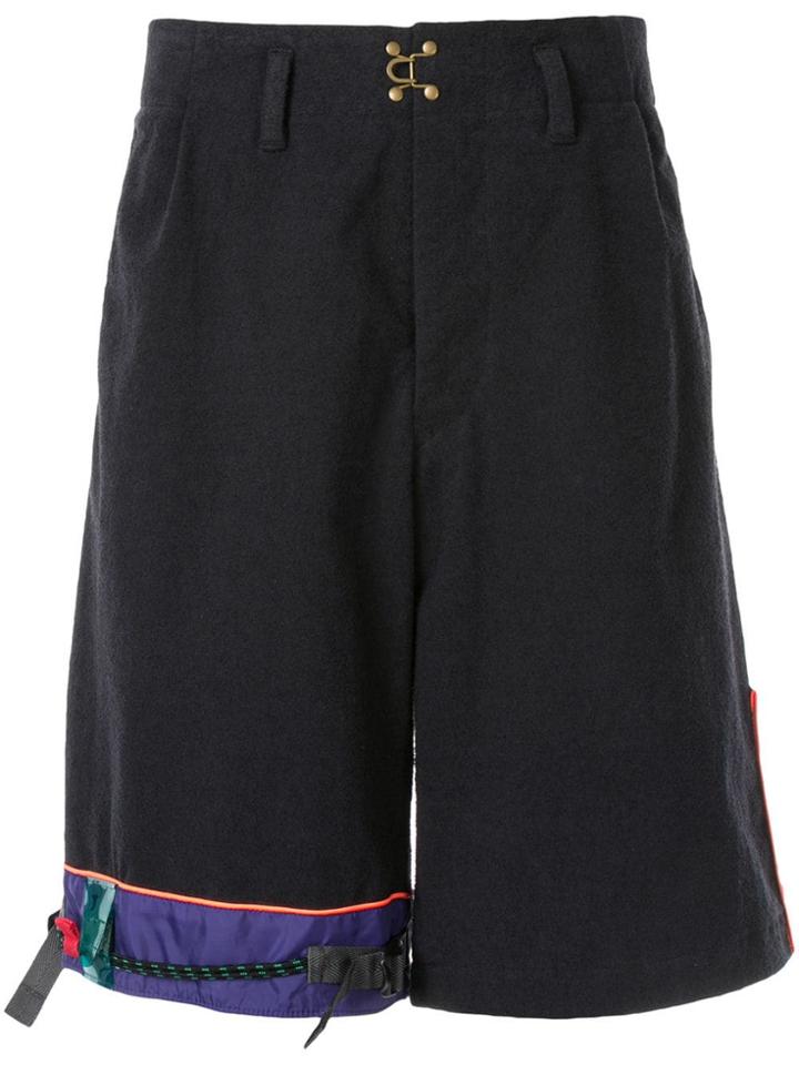 Kolor Panelled Shorts - Green