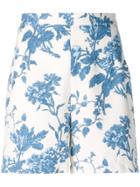 Semicouture Floral Printed Shorts - Blue