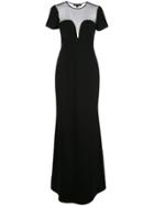 Jill Jill Stuart Sheer Panel Maxi Dress - Black