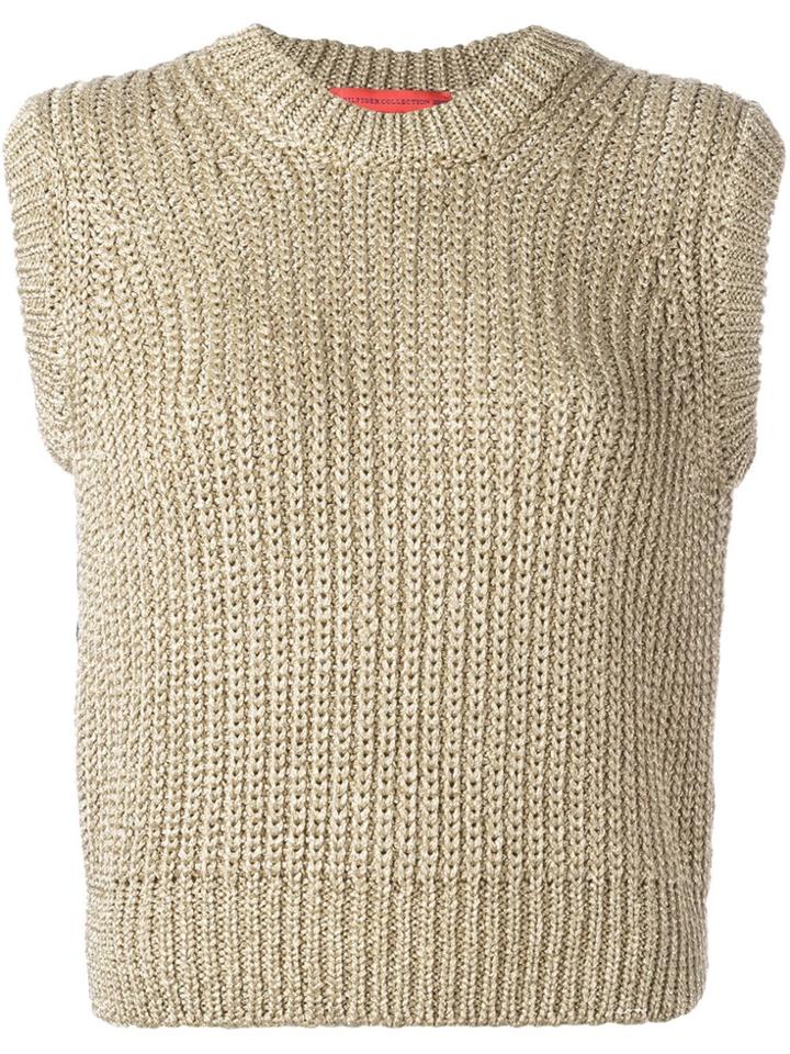 Hilfiger Collection Anchor Intarsia Jumper - Metallic