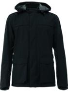 Herno Hooded Zip Jacket - Black