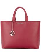 Armani Jeans Top Handles Tote Bag, Women's, Red, Polyester/pvc