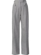 Rosie Assoulin Pleated Trousers, Women's, Size: 4, Grey, Virgin Wool