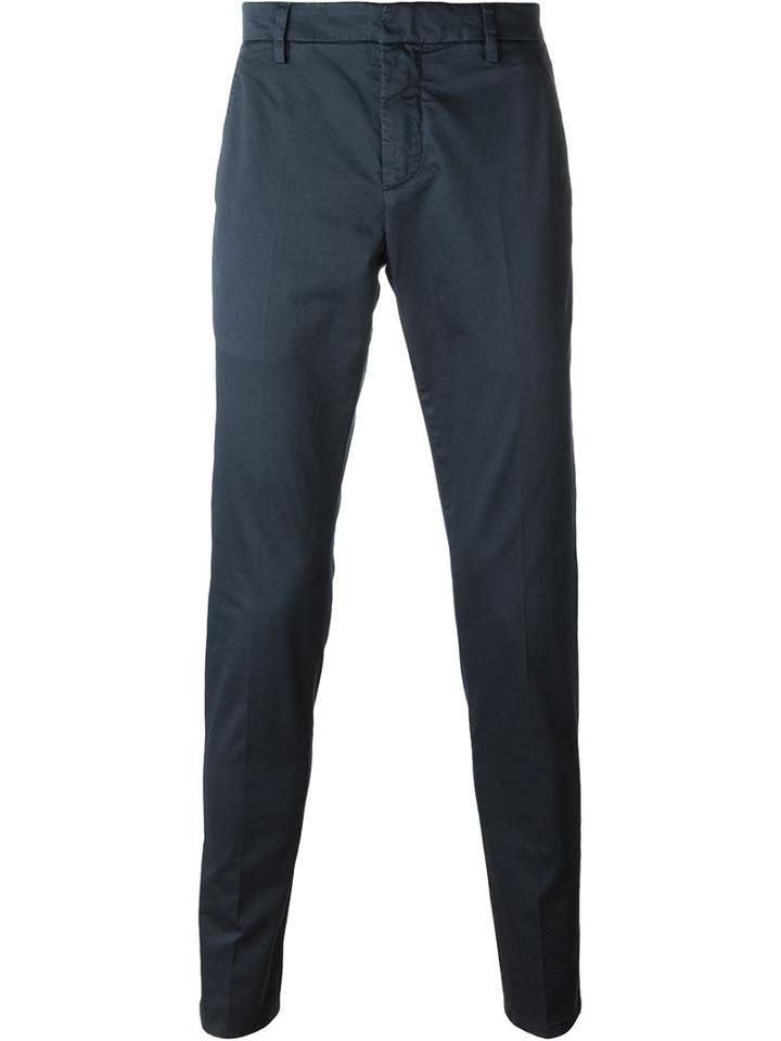 Dondup 'gaubert' Chinos, Men's, Size: 38, Grey, Cotton/elastodiene