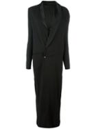 Haider Ackermann Shawl Collar Coat, Women's, Size: 36, Black, Viscose/virgin Wool/rayon/cotton