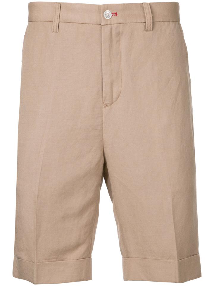 Loveless - Chino Shorts - Men - Linen/flax/rayon - 1, Brown, Linen/flax/rayon
