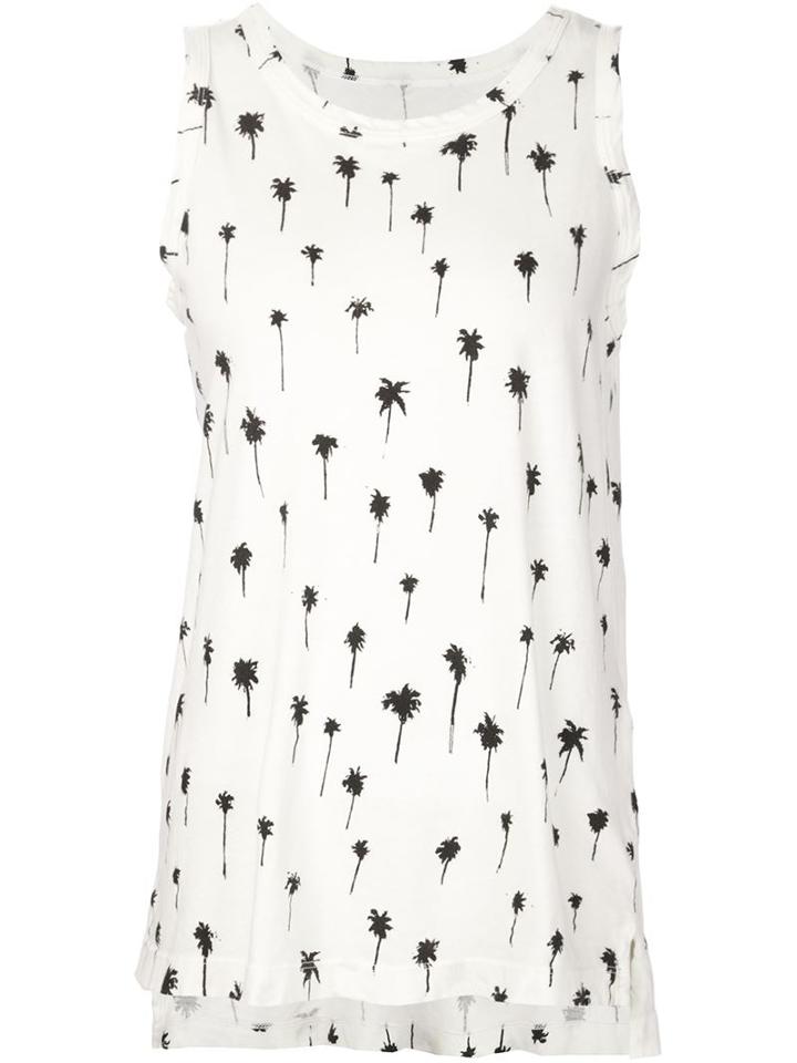 Current/elliott Palm Tree Allover Print Tank Top