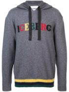Iceberg Knitted Logo Hoodie - Grey