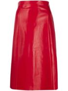 Drome High Waisted A-line Skirt - Red