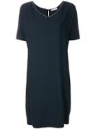 Fabiana Filippi V-neck Shift Dress - Blue