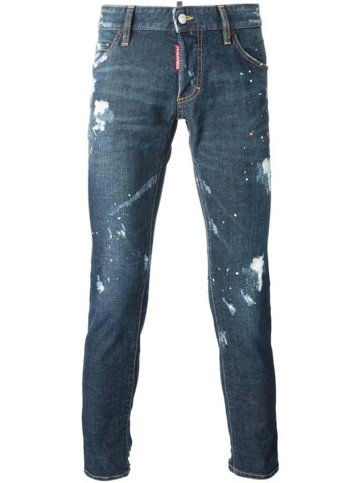 Dsquared2 Clement Jeans, Men's, Size: 46, Blue, Cotton/spandex/elastane/polyester