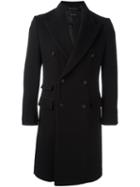 Marc Jacobs Double Breasted Coat, Men's, Size: 46, Black, Camel Hair/viscose/cotton