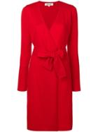 Dvf Diane Von Furstenberg Belted Midi Dress - Red
