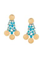 Tory Burch Articulated Coin Earrings - Gold