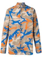Valentino Camouflage-print Shirt - Neutrals