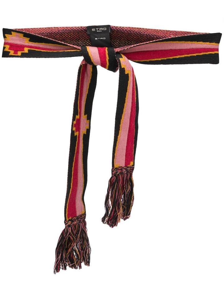 Etro Knitted Belt - Black