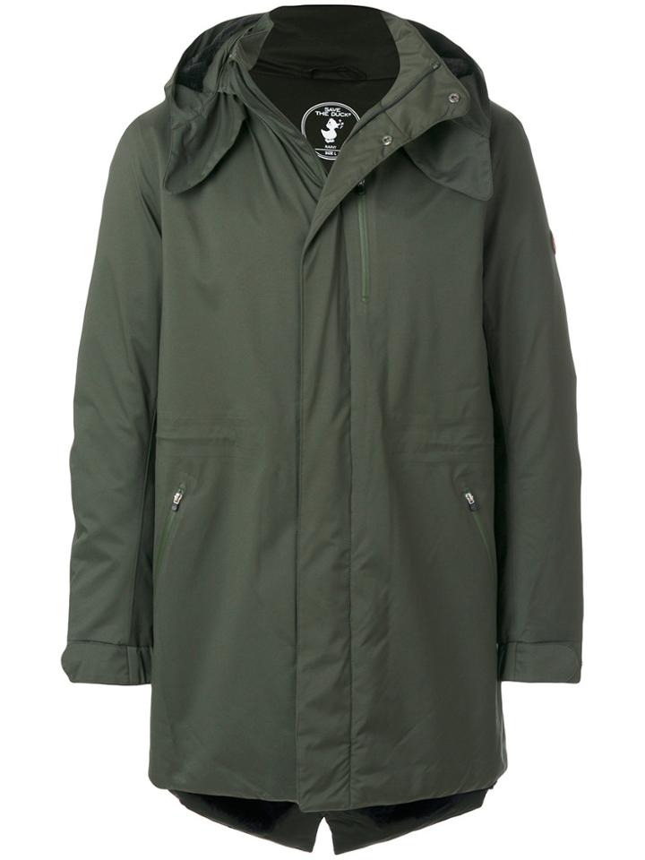 Save The Duck Hooded Parka - Green