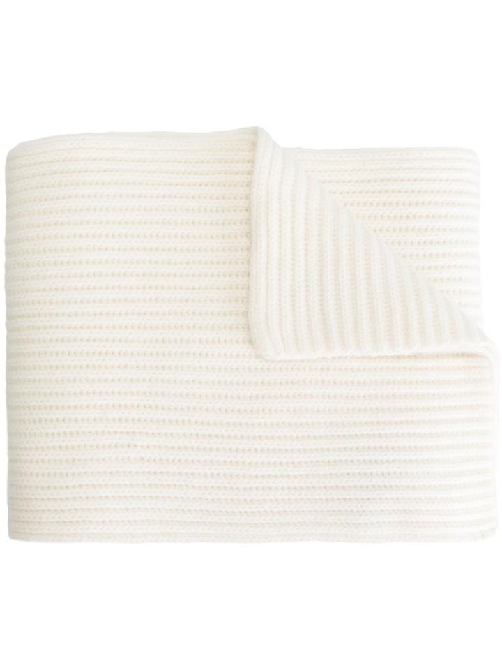 Joseph Ribbed Scarf, Women's, Nude/neutrals, Cashmere