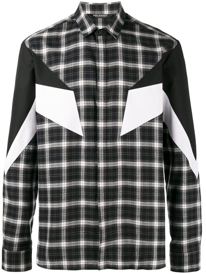 Neil Barrett Modernist Plaid Shirt - Multicolour