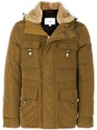 Peuterey Padded Fur-trim Jacket - Brown