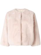 Yves Salomon Oversized Short Jacket - Pink