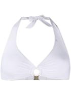 Dolce & Gabbana Halterneck Bikini Top - White