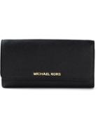 Michael Michael Kors 'jet Set Travel' Wallet Crossbody Bag, Women's, Black