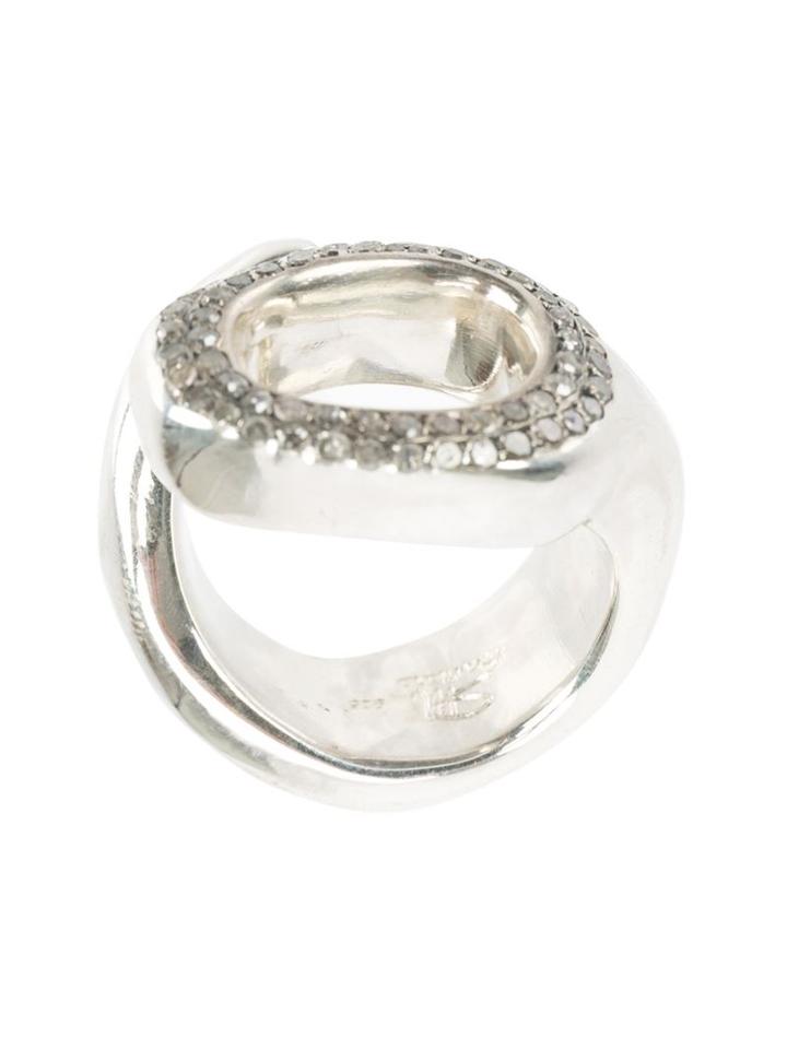 Rosa Maria Grey Diamond Ring, Women's, Size: 55, Metallic