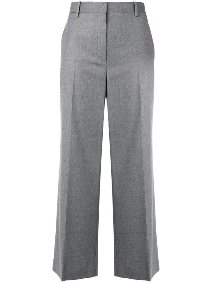 The Row Flannel Cropped Trousers - Grey
