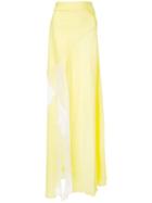 Christopher Esber Split Lace Skirt - Yellow