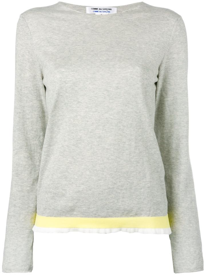 Comme Des Garçons Comme Des Garçons - Knitted Sweater - Women - Cotton/polyester - S, Grey, Cotton/polyester